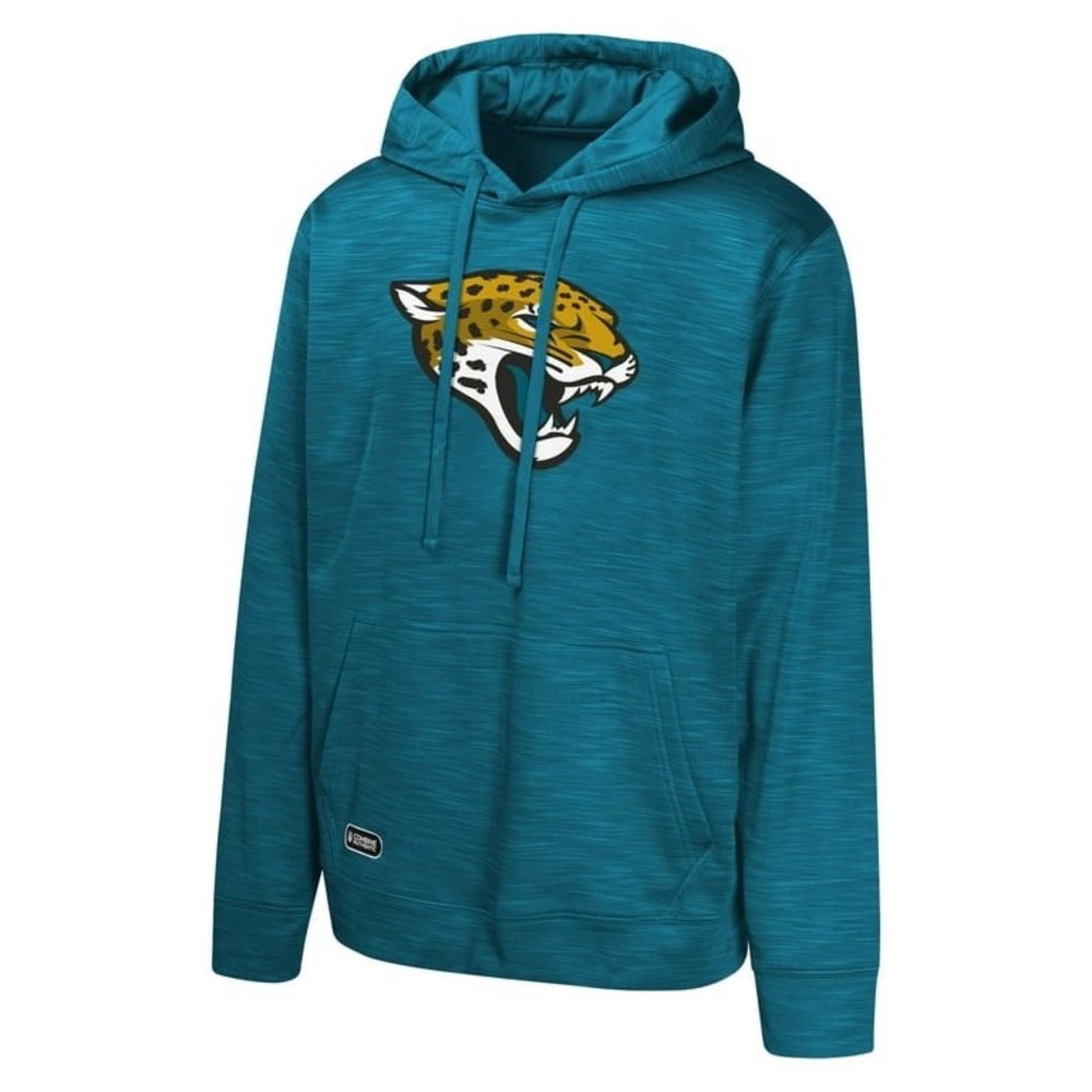 NFL Jacksonville Jaguars Mens Combine Authentic Hoodie Teal Space Dye Sweatshirt